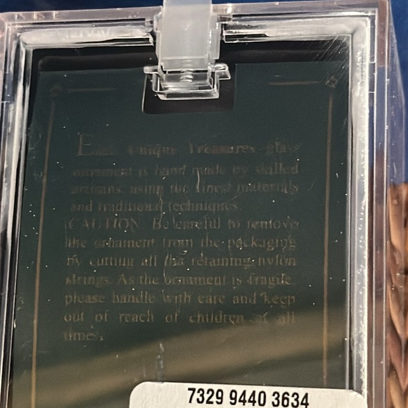 NWT Unique Treasures Hand Blown Glass Ornament Santa Claus in Chimney - Picture 6 of 6